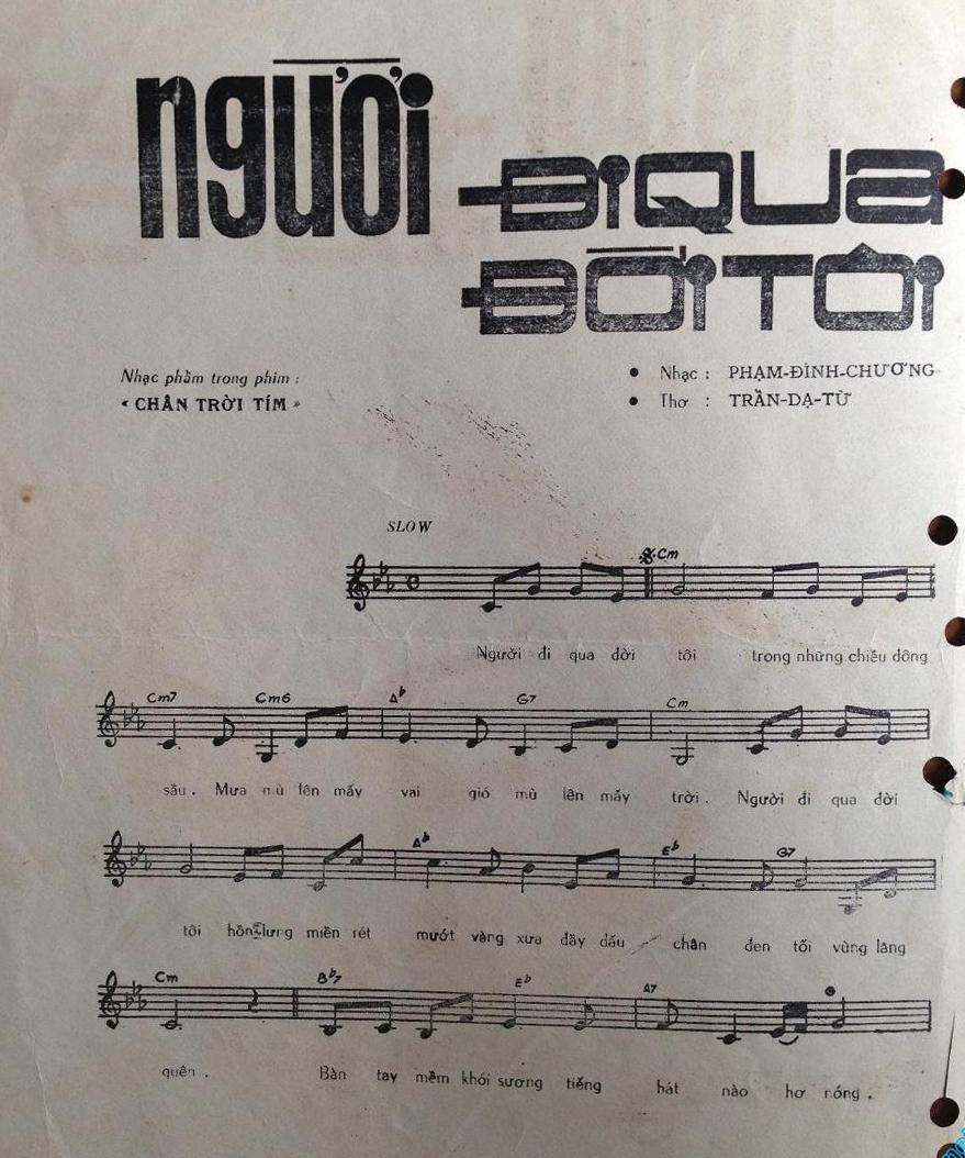 Hoàn cảnh sáng tác và cảm nhận về ca khúc “Người Đi Qua Đời Tôi” (Trần Dạ Từ - Phạm Đình Chương) - Thất tình ca một thuở